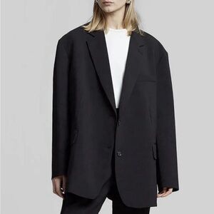 The Frankie Shop Bea Black Blazer